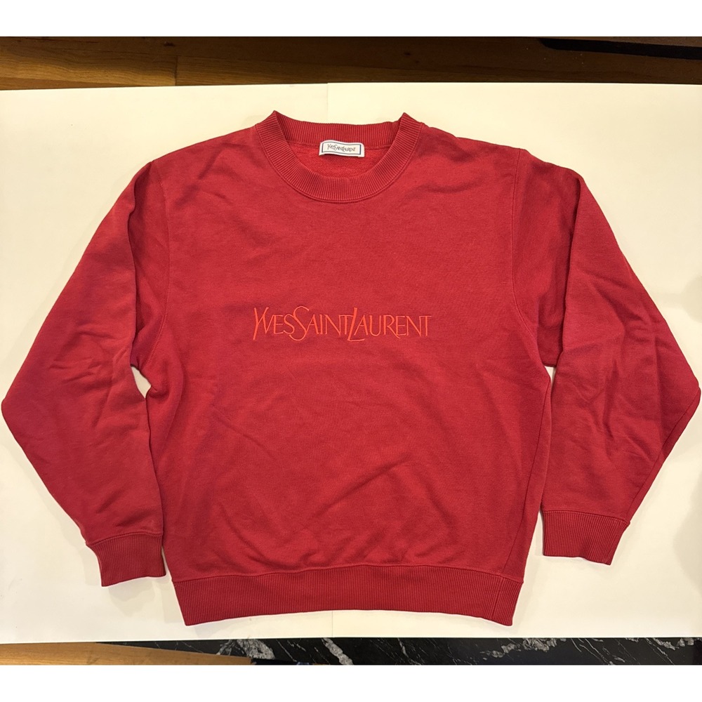 Vintage Yves Saint Laurent sweatshirt Red